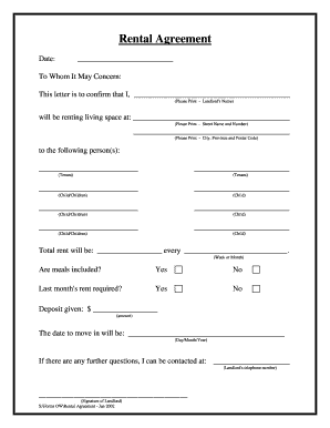 Rental Agreement
