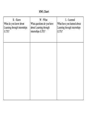 46 Printable Kwl Chart Forms And Templates Fillable Samples In Pdf Kwl Chart Delaware Department Of Education Doe K12 De