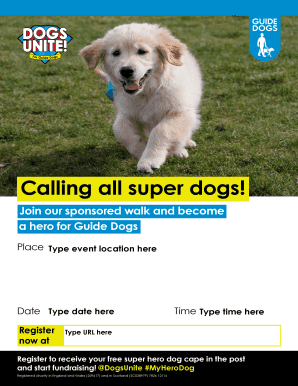 Guide Dogs Sponsored Walk Registration