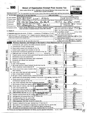 Form 990 Return of Organization Exempt From Income Tax