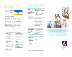 Visa Platinum Application Form
