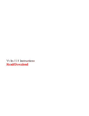 Vermont Income Tax Return IN-111