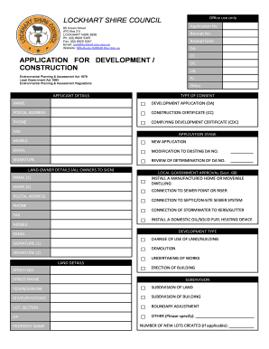 Development Application Form