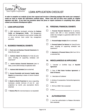 SBA 504 Loan Application