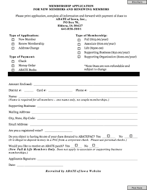 Membership Application Form