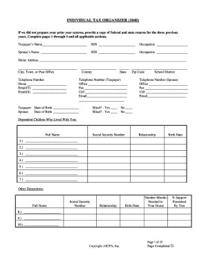 tax season letter to clients