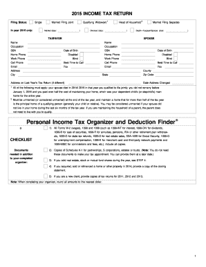 2015 US Federal Income Tax Return