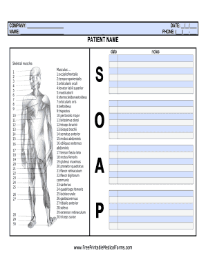 Medical SOAP Note Form