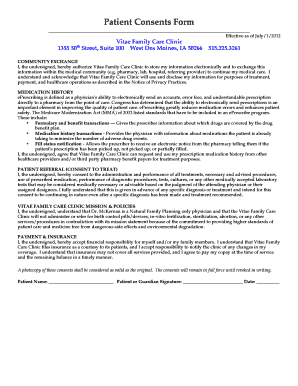 Patient Consent Form
