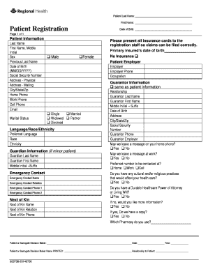 Patient Registration Form