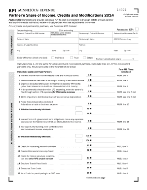 Minnesota KPI Form 2014