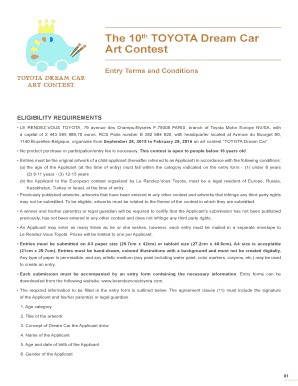 Concours d'art Toyota Dream Car