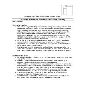 In-Office Procedure Evaluation Exercise