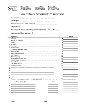 Rental Property Expense List