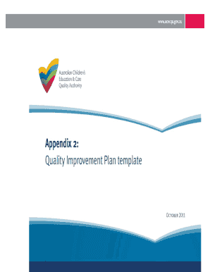 Quality Improvement Plan Template