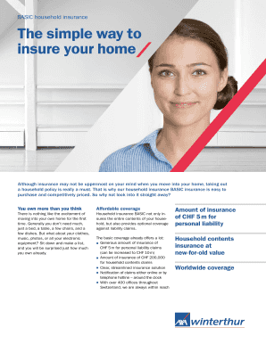 Swiss Household Insurance Application