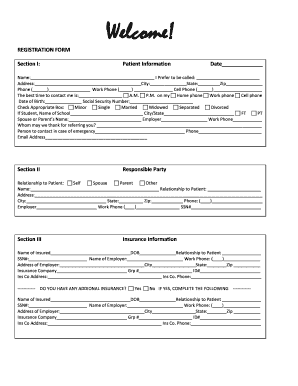 Patient Registration and HIPAA Privacy Rights Request Form