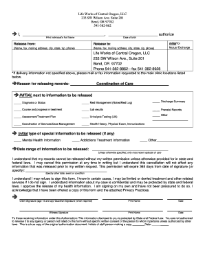 Medical Records Release Authorization