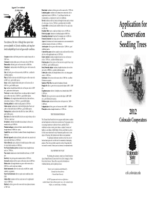 Colorado Seedling Trees Application