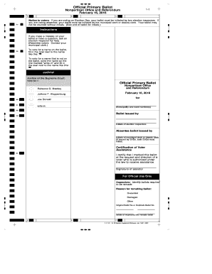 Official Primary Ballot