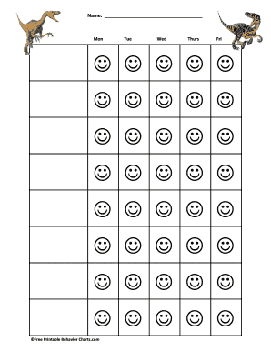 Behavior Chart Template