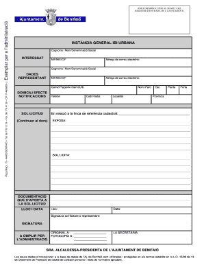 General IBI Urban Tax Request Form