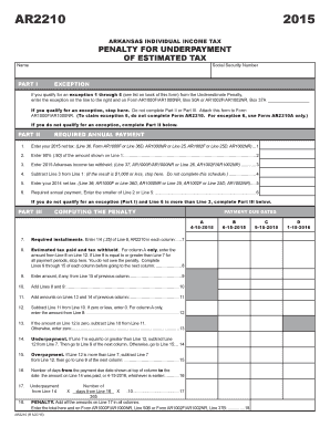 Arkansas Individual Income Tax Penalty Form