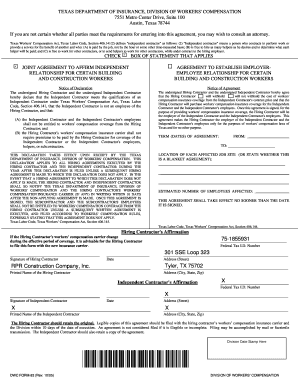 Texas Independent Contractor Agreement