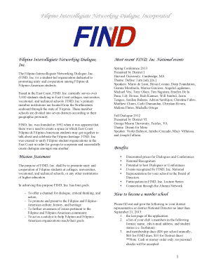 The Filipino Intercollegiate Networking Dialogue Incorporated - findinc