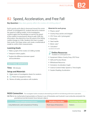 Physics Investigation B2