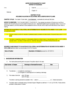 Chapter 13 Bankruptcy Plan