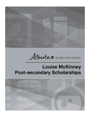 Louise McKinney Post-Secondary Scholarship Application