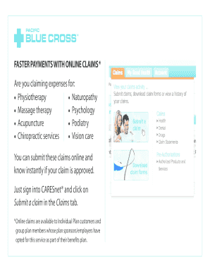 UBC AMS/GSS Health Claim Form
