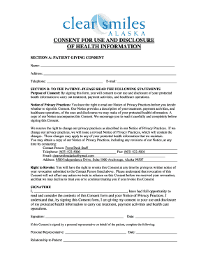 Health Information Consent Form