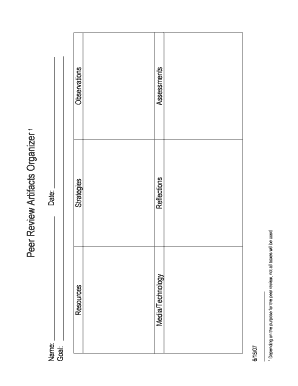 Peer Review Artifacts Organizer