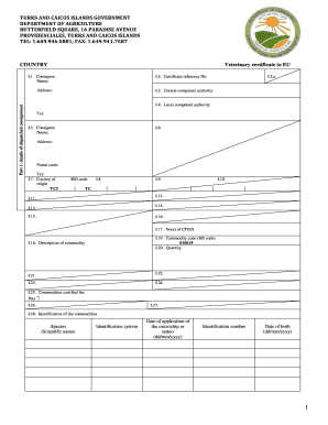 European Union Certificate Annex II with letterhead - agriculturetci