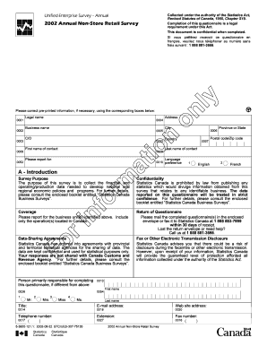 2002 Annual Non-Store Retail Survey