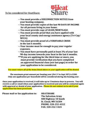 HeatShare Application Form