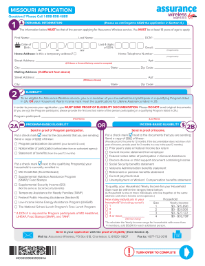 Missouri Assurance Wireless Application