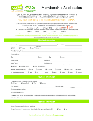 Illinois Soybean Growers Membership Application