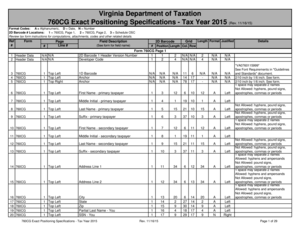 Virginia Form 760CG Tax Return