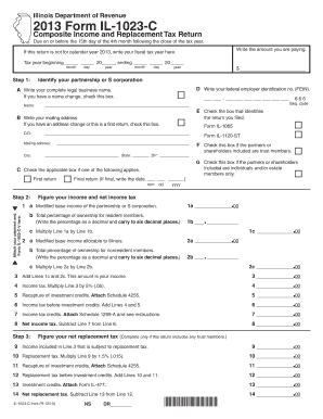 Illinois Form IL-1023-C Composite Income and Replacement Tax Return