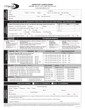 Hepatitis C Enrollment Form
