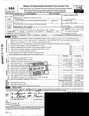 Form 990 Tax Exemption Application