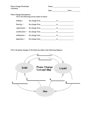 Phase Change Worksheet
