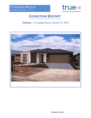 Residential Tenancy Condition Report