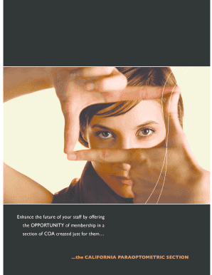 California Paraoptometric Section Membership Application