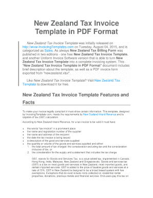 Pof about me template - New Zealand Tax Invoice Template in PDF Format