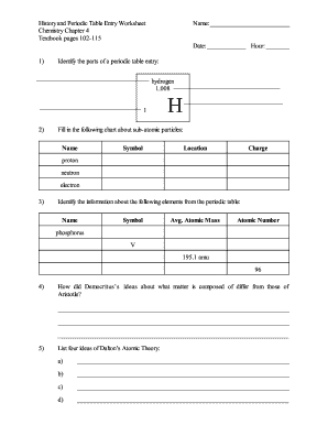 19 Printable Periodic Table Of Elements