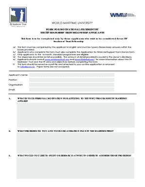 Fillable Online wmu WORLD MARITIME UNIVERSITY Fax Email Print - pdfFiller
